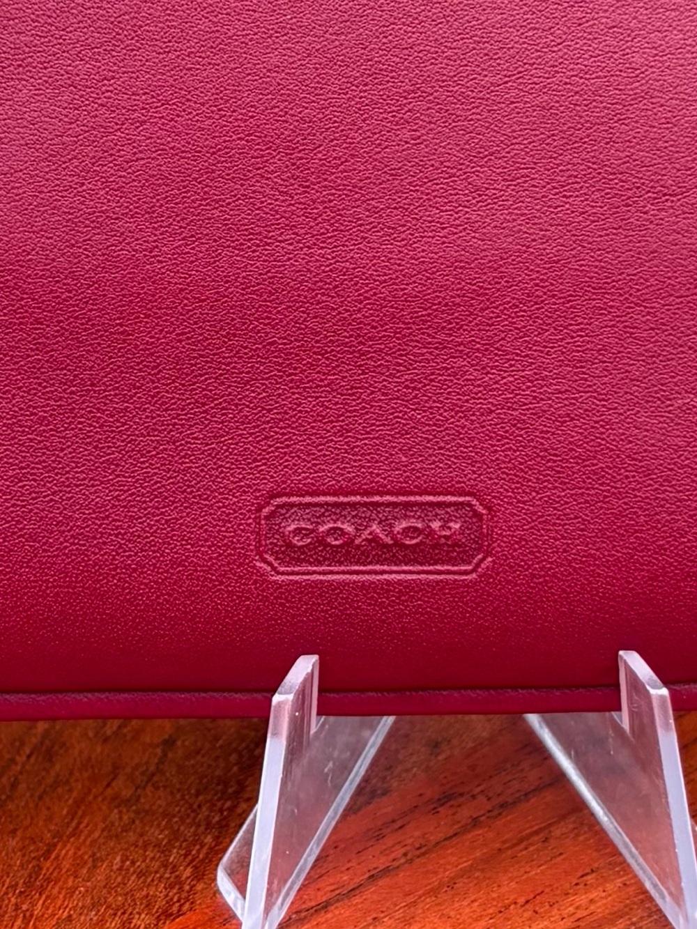 Vintage COACH Skinny Case Red Leather 6990 - Picture 10 of 15
